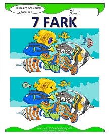 İki Resim Arasındaki Farkı Bul Etkinliği